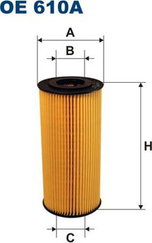 Filtron OE610A - Olajszűrő parts5.com