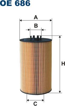 Filtron OE686 - Filtr oleju parts5.com