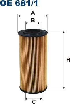 Filtron OE681/1 - Hydraulický filtr, automatická převodovka parts5.com