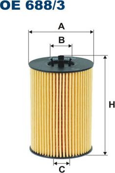 Filtron OE688/3 - Filtro de aceite parts5.com