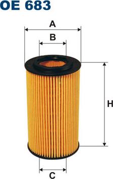 Filtron OE683 - Olejový filtr parts5.com