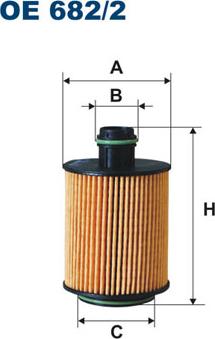 Filtron OE682/2 - Filtro de aceite parts5.com