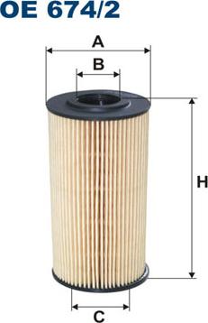 Filtron OE674/2 - Oil Filter parts5.com