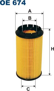 Filtron OE674 - Oljni filter parts5.com