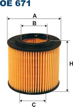 Filtron OE671 - Oil Filter parts5.com