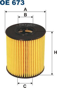 Filtron OE673 - Oil Filter parts5.com