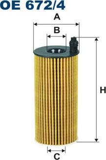 Filtron OE672/4 - Filter za ulje parts5.com