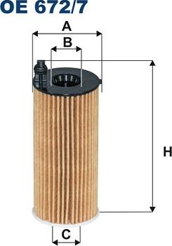 Filtron OE672/7A - Oil Filter parts5.com