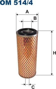 Filtron OM514/4 - Oil Filter parts5.com