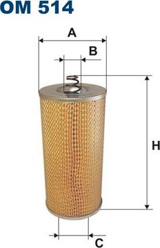 Filtron OM514 - Oljni filter parts5.com