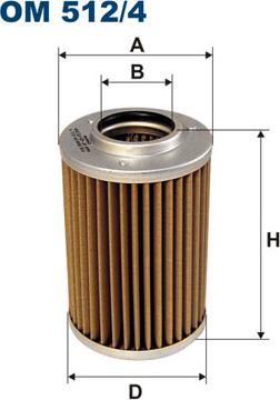 Filtron OM512/4 - Hydraulic Filter, automatic transmission parts5.com