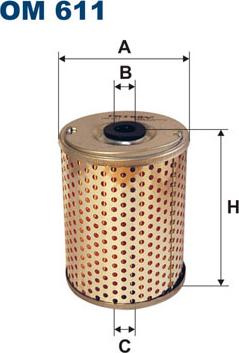 Filtron OM611 - Hidraulični filter, upravljanje parts5.com