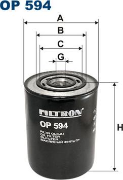 Filtron OP594 - Filtr oleju parts5.com