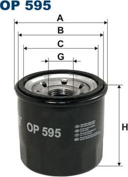 Filtron OP595 - Filtru ulei parts5.com