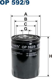 Filtron OP592/9 - Oil Filter parts5.com