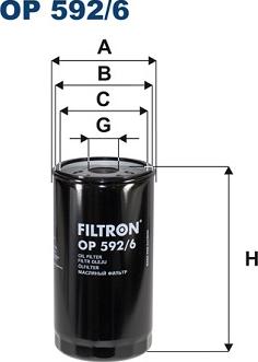 Filtron OP592/6 - Filtru ulei parts5.com