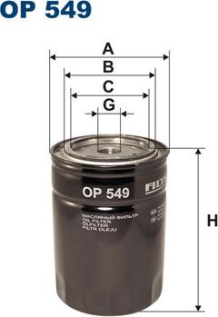 Filtron OP549 - Маслен филтър parts5.com