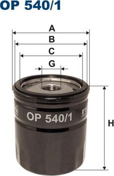 Filtron OP540/1 - Oil Filter parts5.com