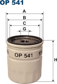 Filtron OP541 - Filter za ulje parts5.com