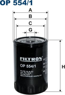 Filtron OP554/1 - Filtr oleju parts5.com