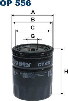 Filtron OP556 - Oljni filter parts5.com