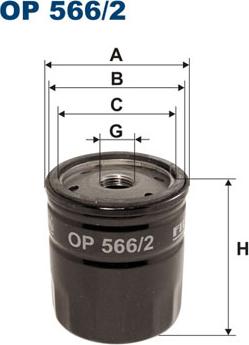 Filtron OP566/2 - Oil Filter parts5.com