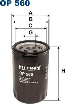 Filtron OP560 - Φίλτρο λαδιού parts5.com