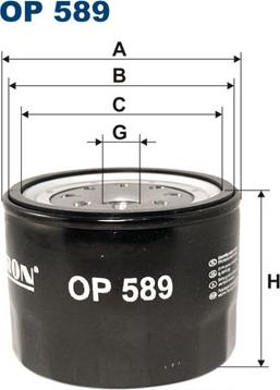 Filtron OP589 - Ölfilter parts5.com