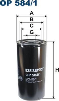 Filtron OP584/1 - Õlifilter parts5.com