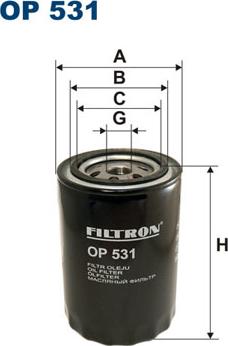 Filtron OP531 - Öljynsuodatin parts5.com