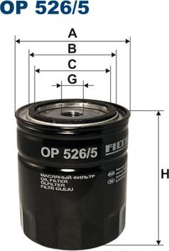 Filtron OP526/5 - Filter za ulje parts5.com