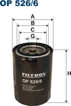 Filtron OP526/6 - Öljynsuodatin parts5.com