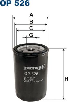 Filtron OP526 - Oljni filter parts5.com