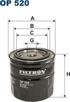 Filtron OP520 - Масляный фильтр parts5.com