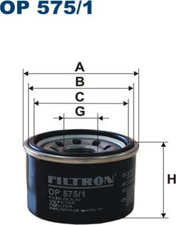 Filtron OP575/1 - Ölfilter parts5.com