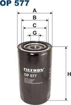 Filtron OP577 - Öljynsuodatin parts5.com