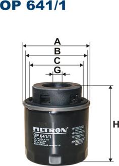 Filtron OP641/1 - Φίλτρο λαδιού parts5.com