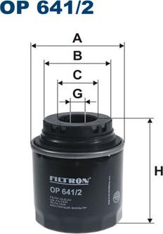 Filtron OP641/2 - Oil Filter parts5.com