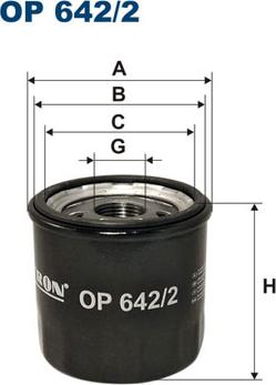 Filtron OP642/2 - Filter za ulje parts5.com