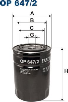 Filtron OP647/2 - Öljynsuodatin parts5.com