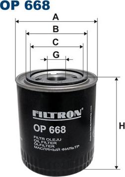 Filtron OP668 - Hidrolik filtre, otomatik şanzıman parts5.com