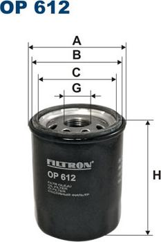 Filtron OP612 - Filtr oleju parts5.com