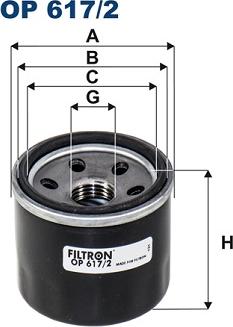 Filtron OP 617/2 - Filtru ulei parts5.com