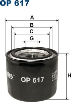 Filtron OP617 - Ölfilter parts5.com