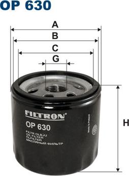 Filtron OP630 - Filtr oleju parts5.com