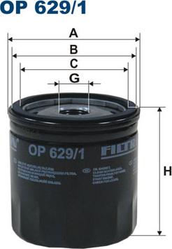 Filtron OP629/1 - Filter za ulje parts5.com