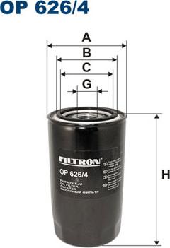 Filtron OP626/4 - Öljynsuodatin parts5.com