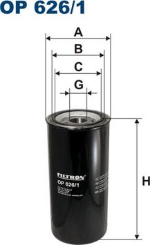 Filtron OP626/1 - Filtru ulei parts5.com