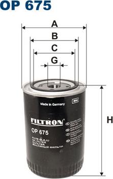 Filtron OP675 - Filtru ulei parts5.com