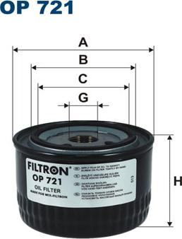 Filtron OP721 - Hydraulic Filter, automatic transmission parts5.com